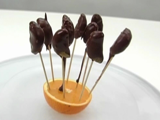 Мандариновые сладости на шпажках