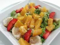 Салат из ангела с апельсином